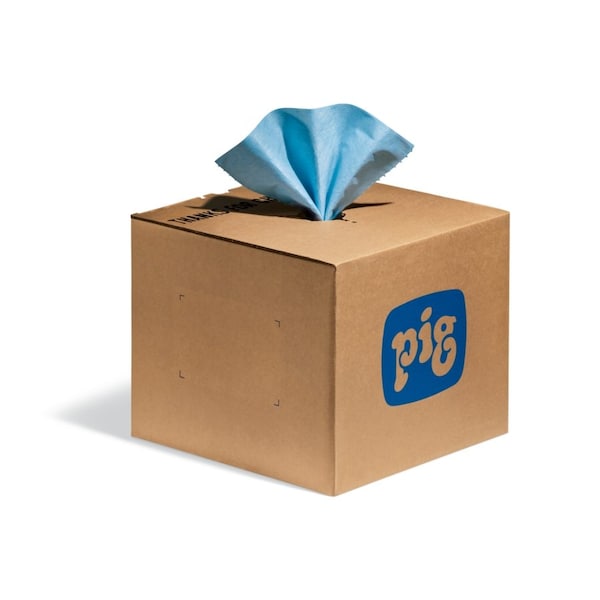 Pig PIG PR70 Heavy-Duty Maintenance Wipers 625 wipers/box 12" L x 9" W, 625PK WIP333 - main